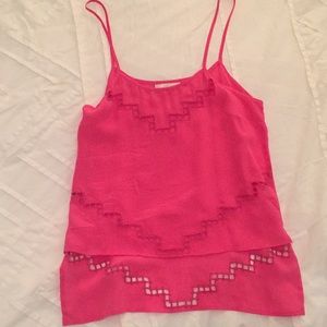 LF hot pink tank top